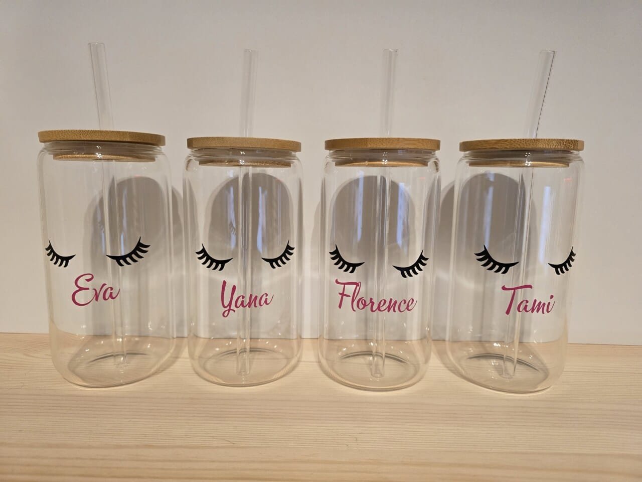 personalised drinking jars